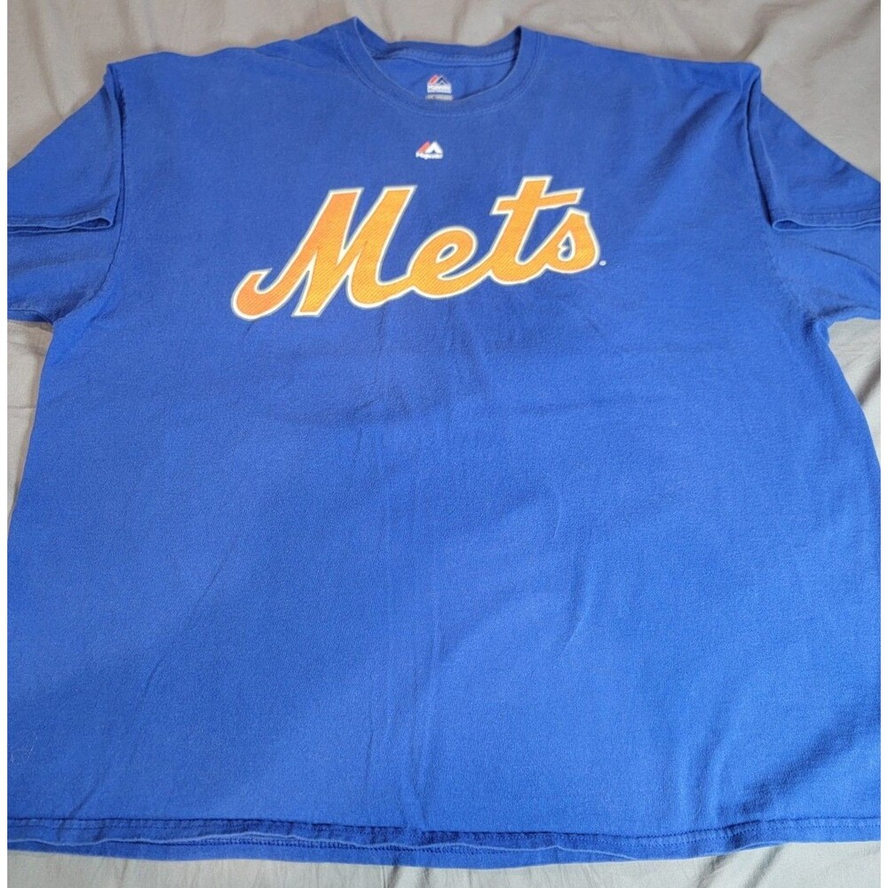 MLB Majestic New York Mets Steven Matz #32 Blue T-Shirt Men’s 2XL MLB Graphic